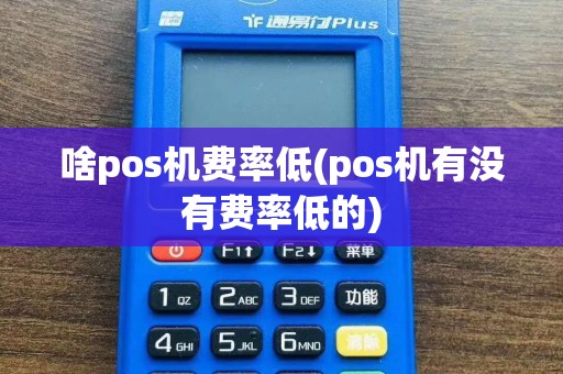 啥pos机费率低(pos机有没有费率低的)