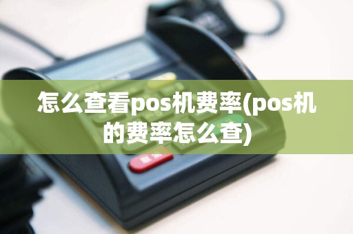 怎么查看pos机费率(pos机的费率怎么查)