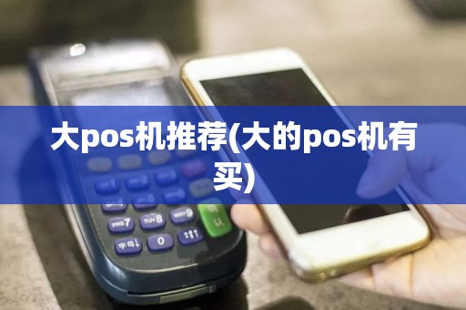 大pos机推荐(大的pos机有买)