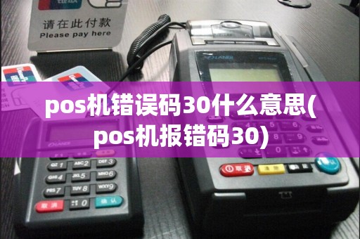 pos机错误码30什么意思(pos机报错码30)