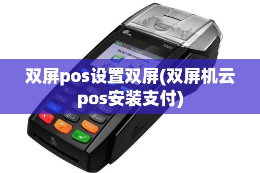 双屏pos设置双屏(双屏机云pos安装支付)