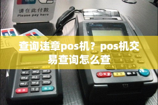 查询违章pos机？pos机交易查询怎么查