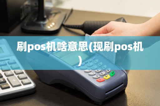 刷pos机啥意思(现刷pos机)