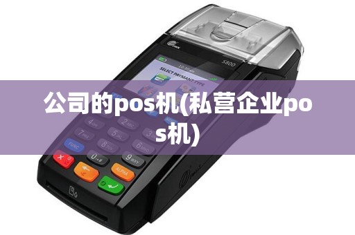 公司的pos机(私营企业pos机)