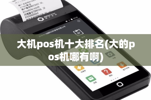 大机pos机十大排名(大的pos机哪有啊)