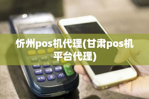 忻州pos机代理(甘肃pos机平台代理)