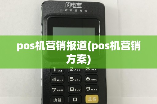 pos机营销报道(pos机营销方案)  第1张