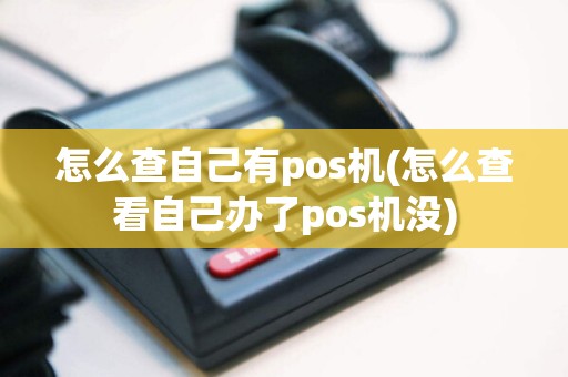 怎么查自己有pos机(怎么查看自己办了pos机没)