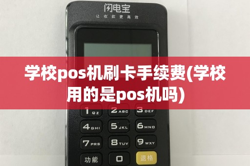 学校pos机刷卡手续费(学校用的是pos机吗)