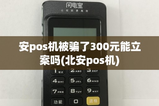 安pos机被骗了300元能立案吗(北安pos机)
