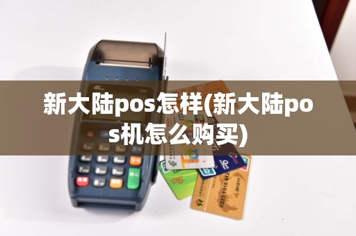 新大陆pos怎样(新大陆pos机怎么购买)  第1张