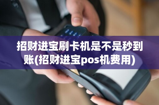 招财进宝刷卡机是不是秒到账(招财进宝pos机费用)