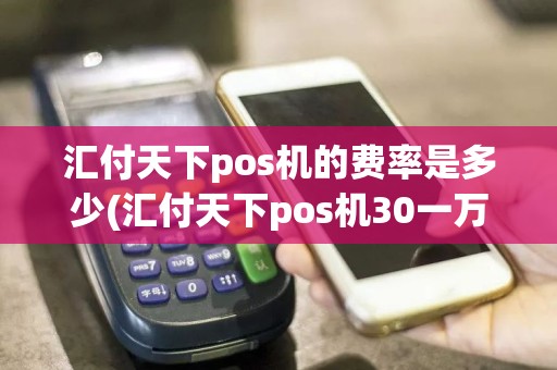 汇付天下pos机的费率是多少(汇付天下pos机30一万)