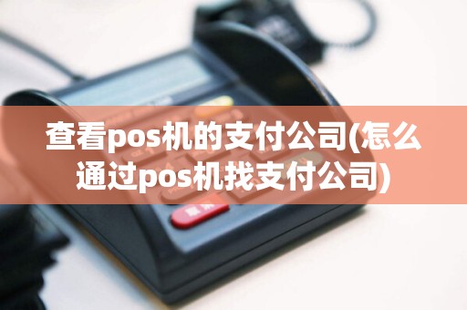 查看pos机的支付公司(怎么通过pos机找支付公司)  第1张