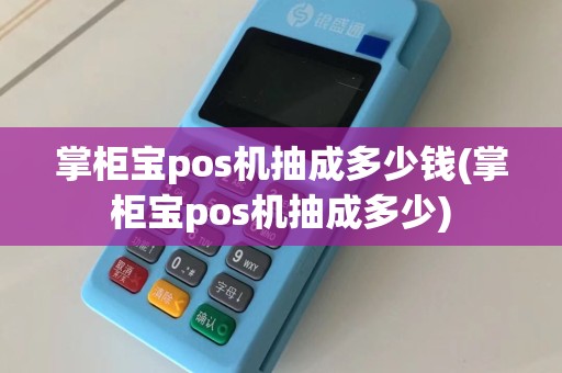 掌柜宝pos机抽成多少钱(掌柜宝pos机抽成多少)