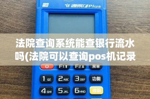 法院查询系统能查银行流水吗(法院可以查询pos机记录吗)