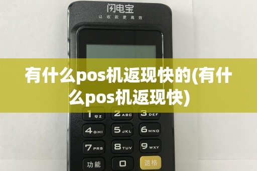有什么pos机返现快的(有什么pos机返现快)