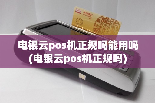 电银云pos机正规吗能用吗(电银云pos机正规吗)