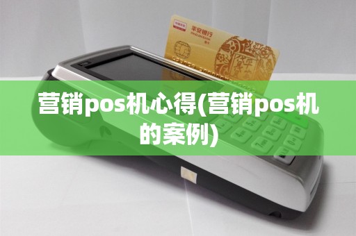 营销pos机心得(营销pos机的案例)