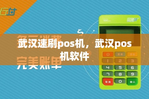 武汉速刷pos机，武汉pos机软件