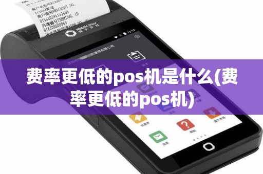费率更低的pos机是什么(费率更低的pos机)