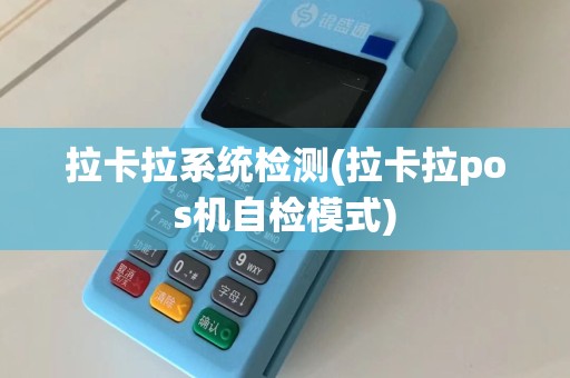 拉卡拉系统检测(拉卡拉pos机自检模式)