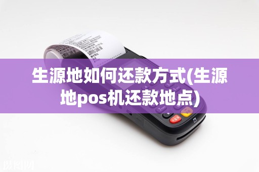 生源地如何还款方式(生源地pos机还款地点)
