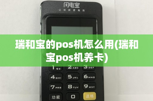 瑞和宝的pos机怎么用(瑞和宝pos机养卡)