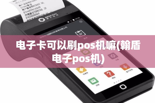 电子卡可以刷pos机嘛(翰盾电子pos机)