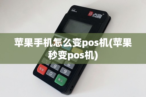 苹果手机怎么变pos机(苹果秒变pos机)