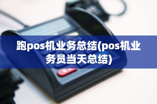跑pos机业务总结(pos机业务员当天总结)