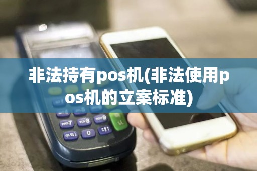 非法持有pos机(非法使用pos机的立案标准)