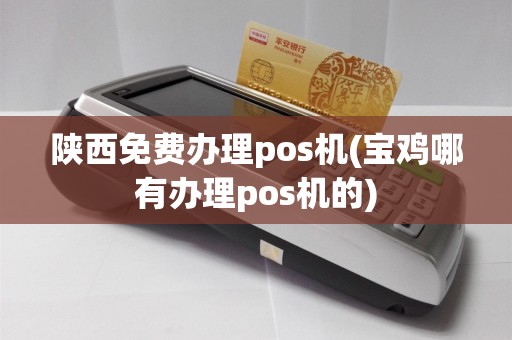 陕西免费办理pos机(宝鸡哪有办理pos机的)
