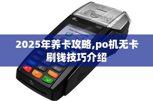 2025年养卡攻略,po机无卡刷钱技巧介绍