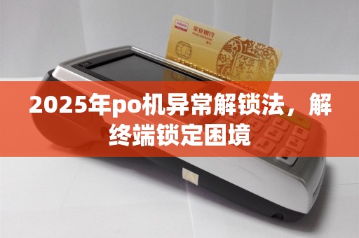 2025年po机异常解锁法，解终端锁定困境