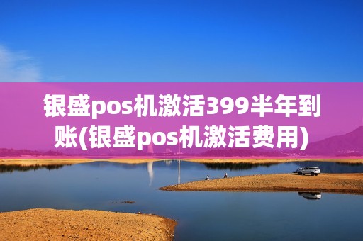 银盛pos机激活399半年到账(银盛pos机激活费用)