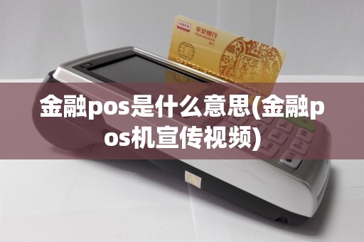 金融pos是什么意思(金融pos机宣传视频)