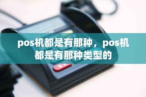 pos机都是有那种，pos机都是有那种类型的  第1张
