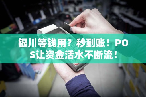 银川等钱用？秒到账！POS让资金活水不断流！