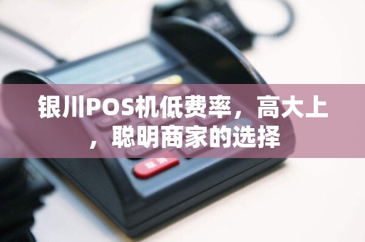 银川POS机低费率，高大上，聪明商家的选择