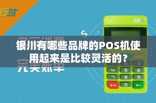 银川有哪些品牌的POS机使用起来是比较灵活的？