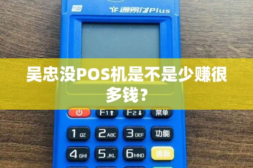 吴忠没POS机是不是少赚很多钱？ pos机办理 pos机申请 第1张