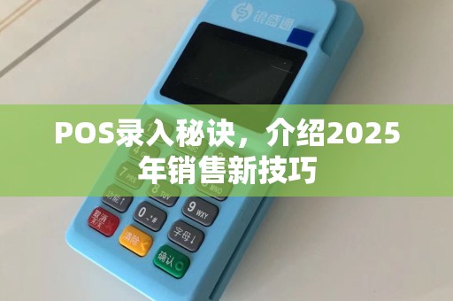POS录入秘诀，介绍2025年销售新技巧