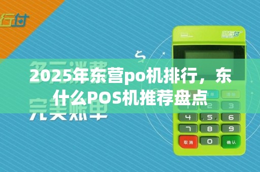 2025年东营po机排行，东什么POS机推荐盘点