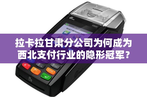 拉卡拉甘肃分公司为何成为西北支付行业的隐形冠军？揭秘其背后的战略布局！