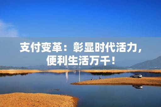 支付变革：彰显时代活力，便利生活万千！