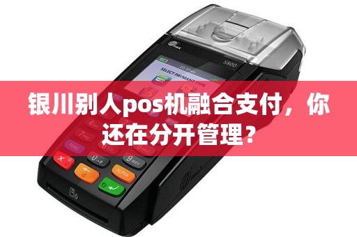 银川别人pos机融合支付，你还在分开管理？