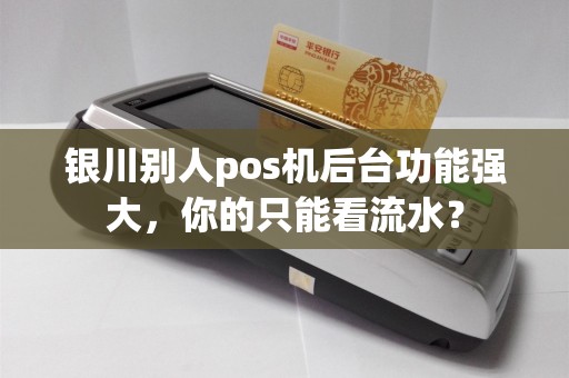 银川别人pos机后台功能强大，你的只能看流水？