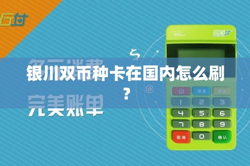 银川双币种卡在国内怎么刷？