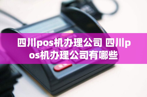 四川pos机办理公司 四川pos机办理公司有哪些